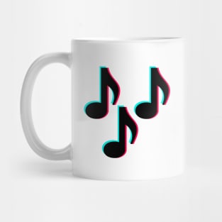 TikTok Music Notes Black Mug